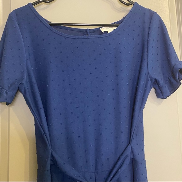 3/$35 Blue Cotton Romper - Picture 5 of 5